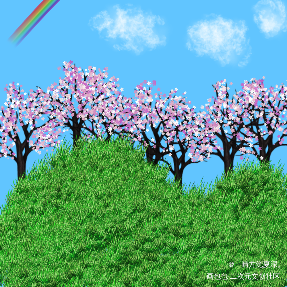 _唤醒春日主题打卡绘画作品