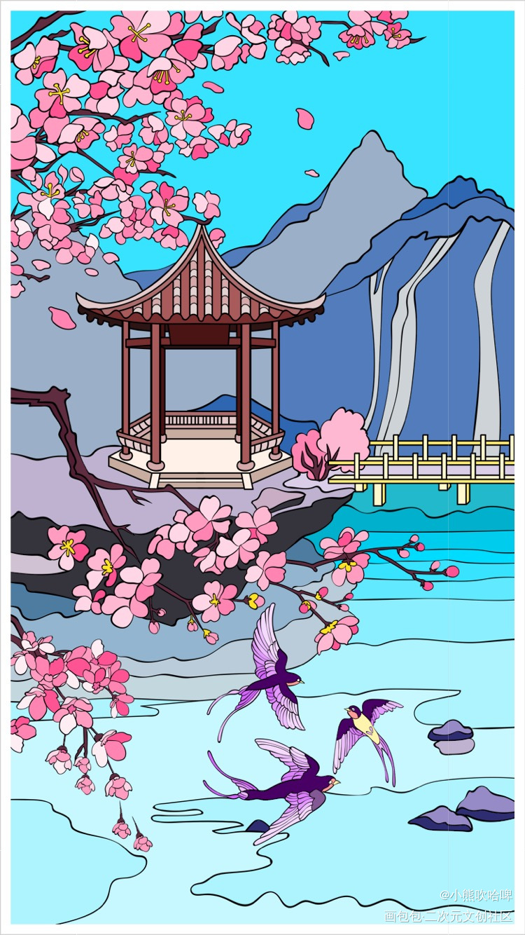 d3_平涂绘画作品