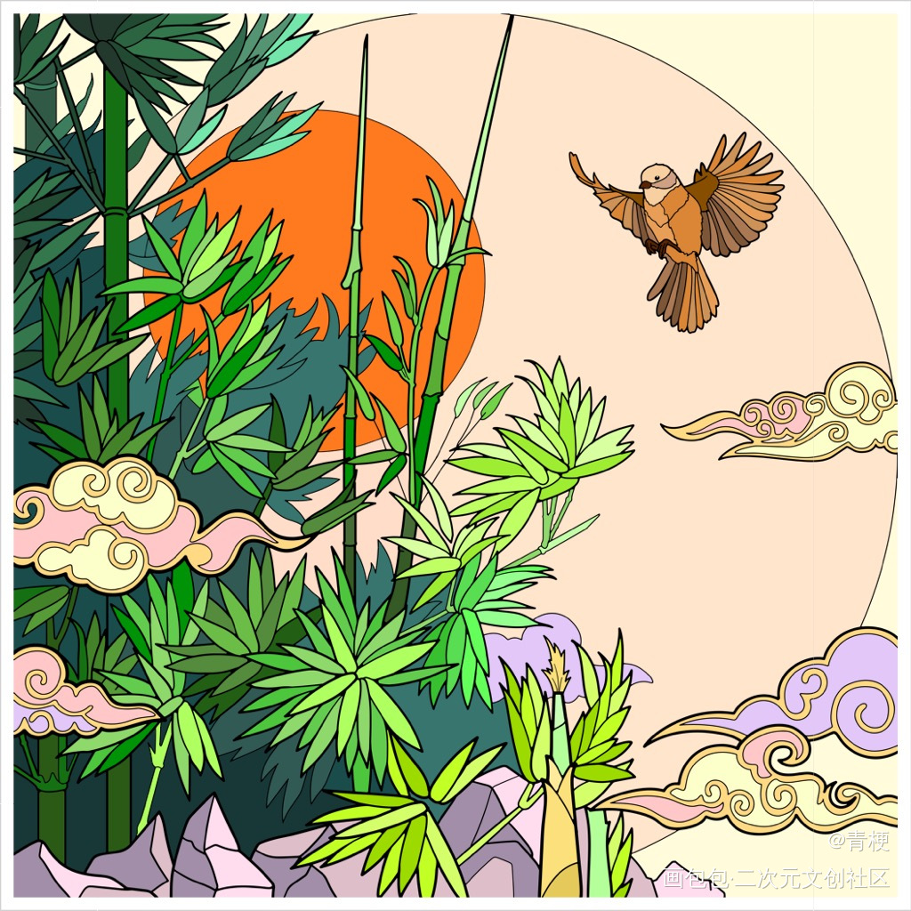 d10_平涂绘画作品