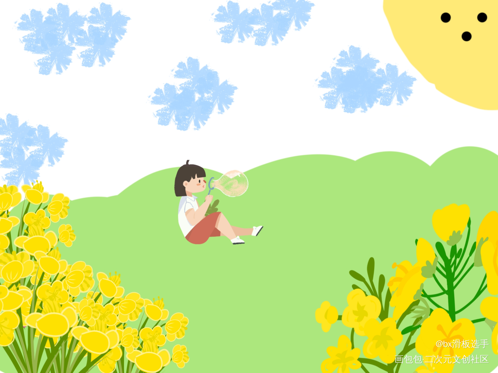 春_风景绘画作品