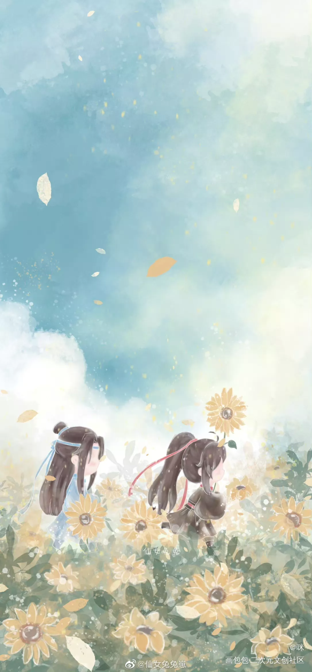 _魔道祖师忘羡Q版我要上首推绘画作品