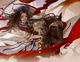 把上次传过的女儿给画完了_绘画作品