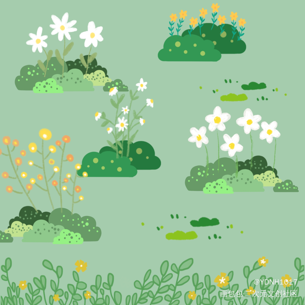 春日9_指绘绘画作品