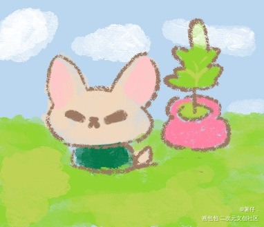 修猫_唤醒春日主题打卡绘画作品