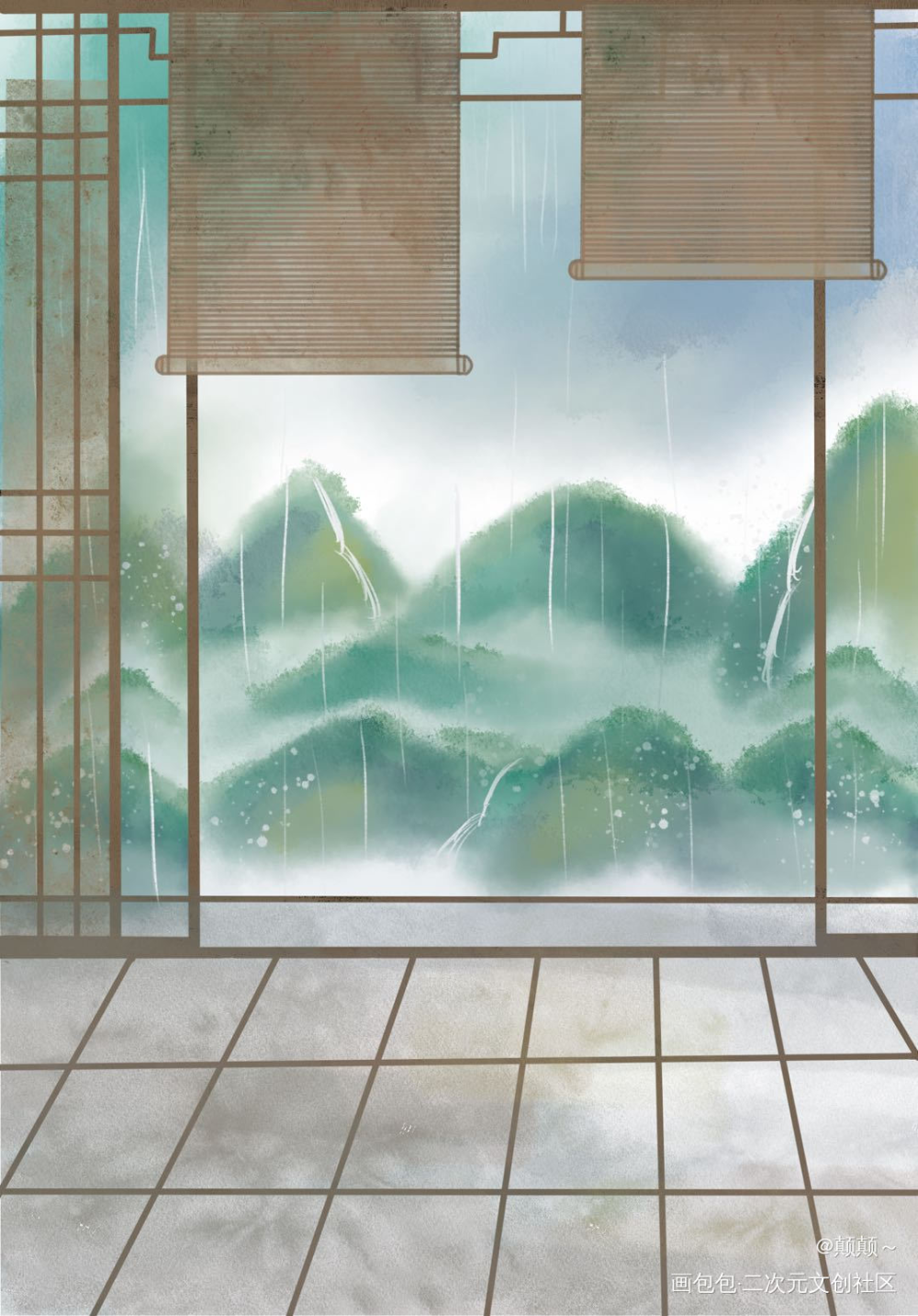 春雨_我要上首推绘画作品