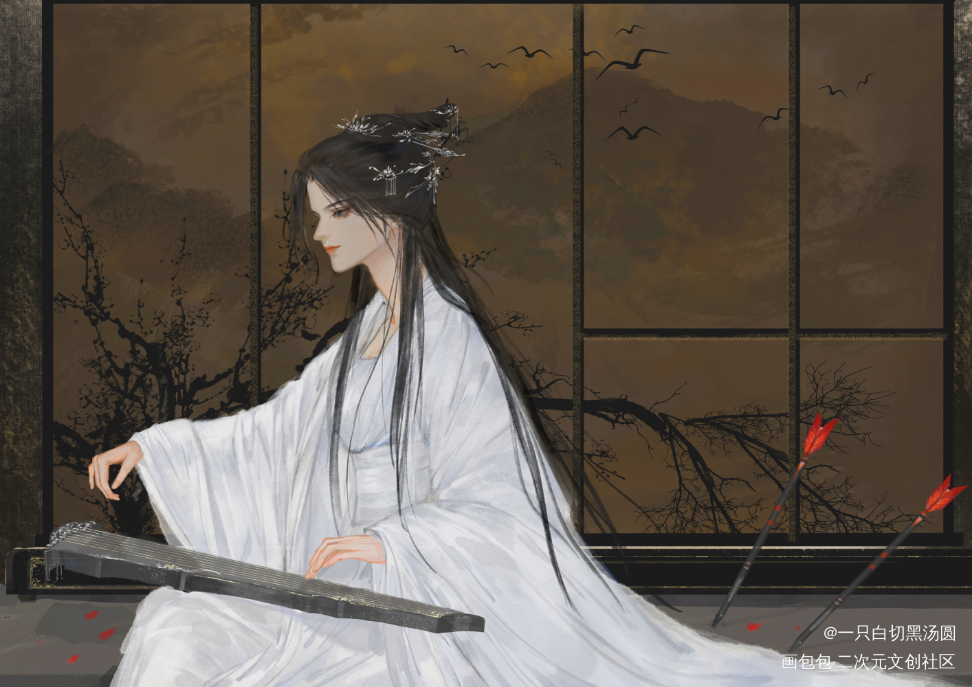 陈姑娘ʕ๑•ɷ•๑ʔ❀_杀破狼陈轻絮古风priest绘画作品