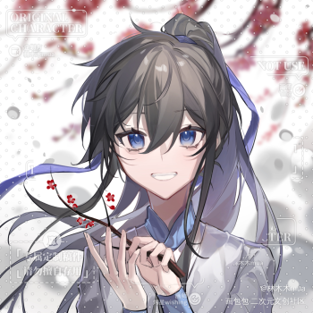 约稿 闻时,小雪人笑一个_木苏里判官闻时绘画作品