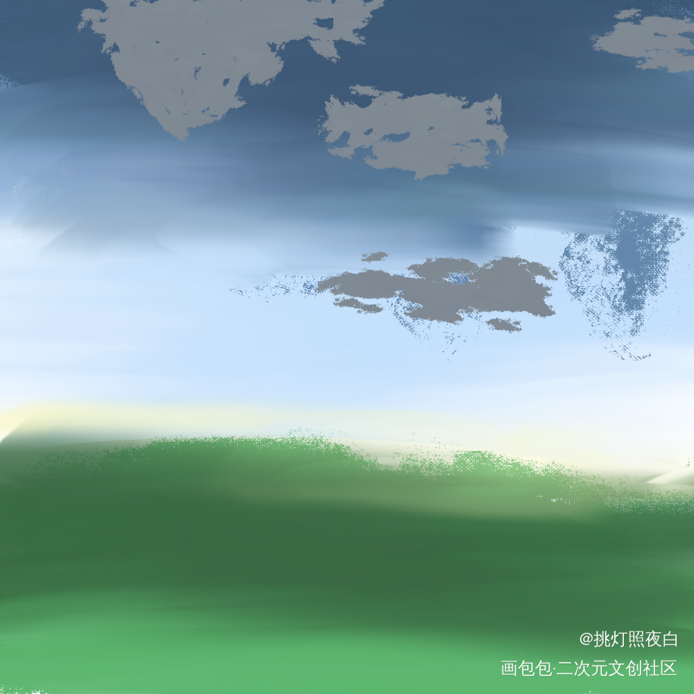 春雨_平涂绘画作品