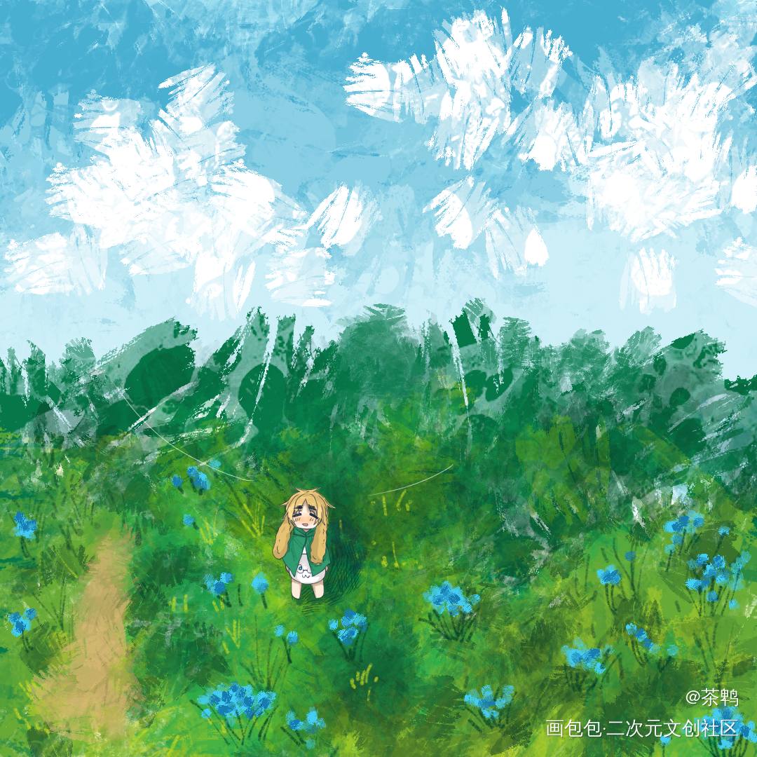 Spring_黑塔利亚米英阿尔弗雷德·F·琼斯亚瑟柯克兰速涂绘画作品