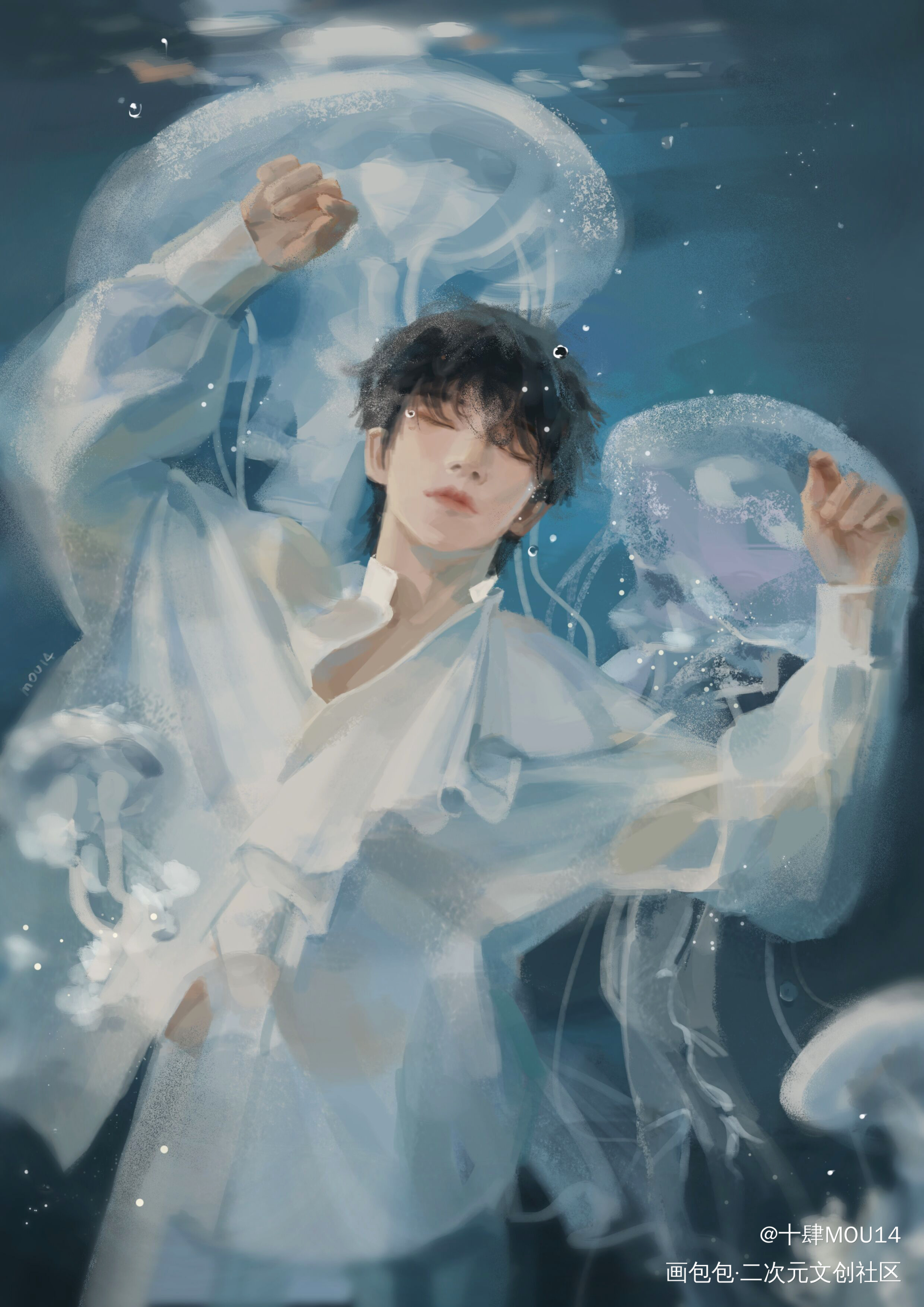水母&8_同人绘画作品