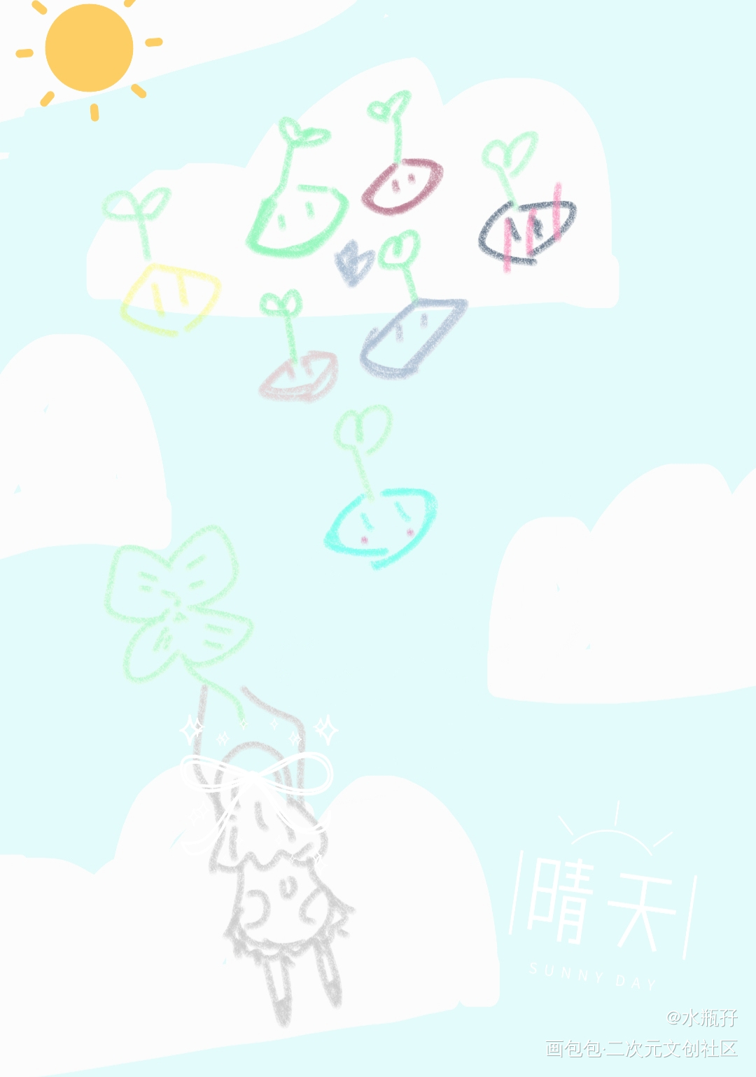 “蒲公英”_唤醒春日主题打卡绘画作品
