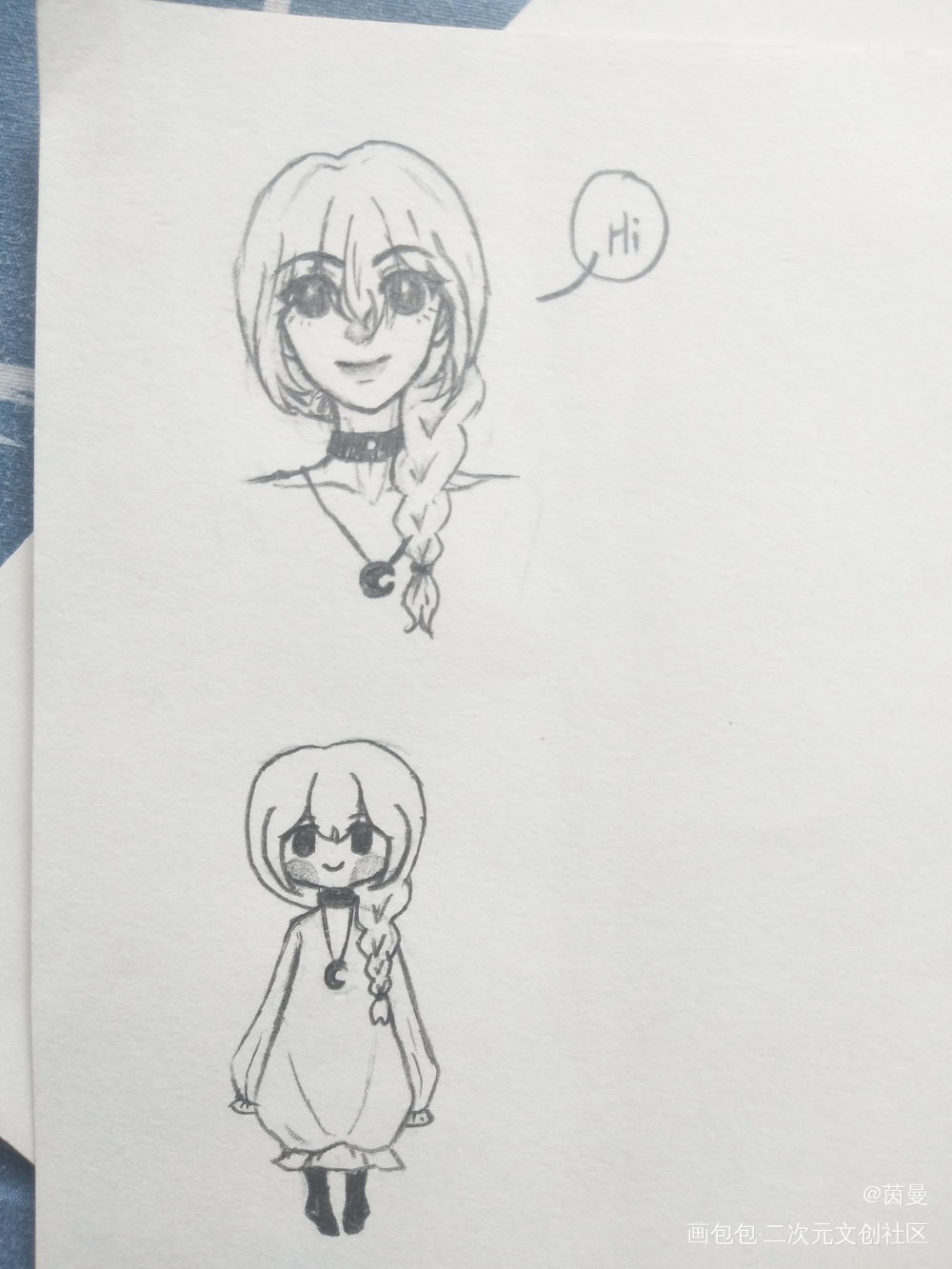 我的老婆_手绘绘画作品