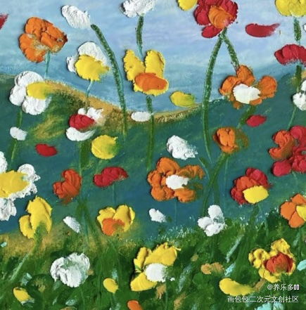 春花烂漫_日系风景绘画作品