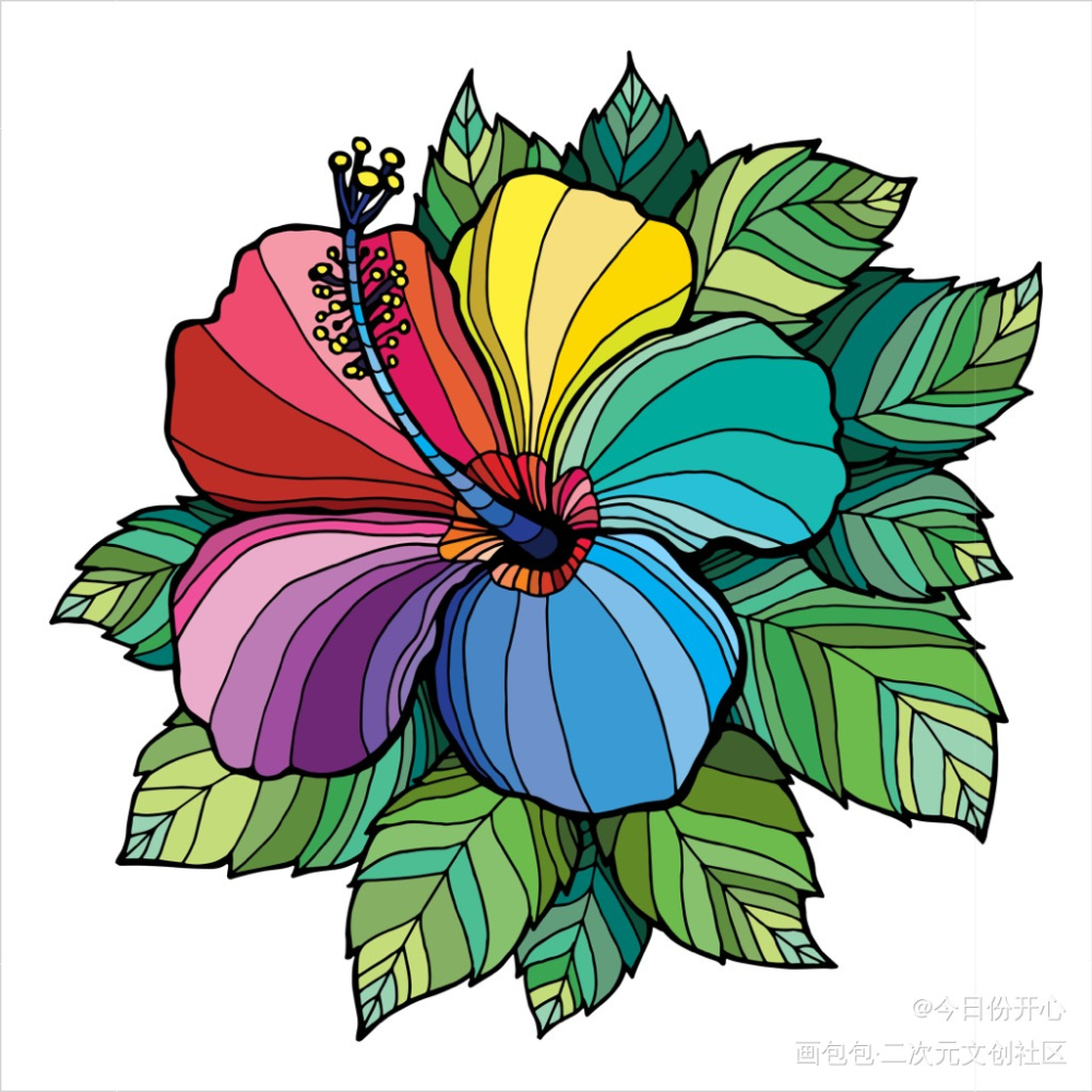d5_平涂绘画作品