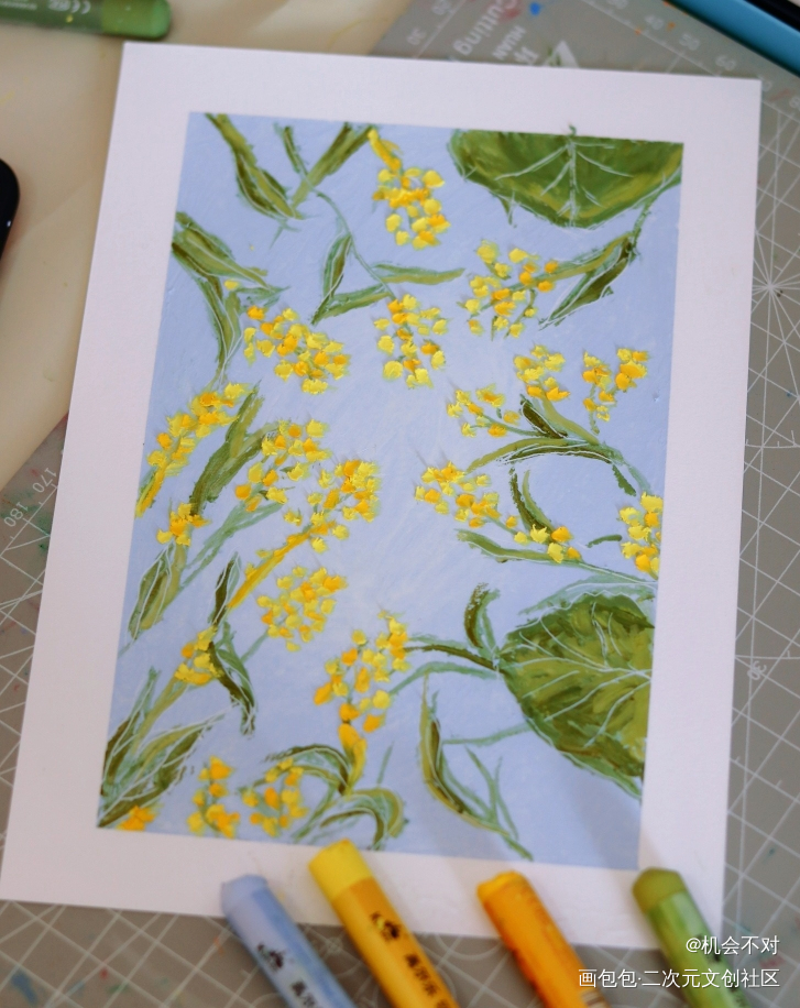 迎春花_手绘临摹绘画作品