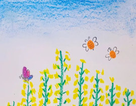 油菜花_绘画作品