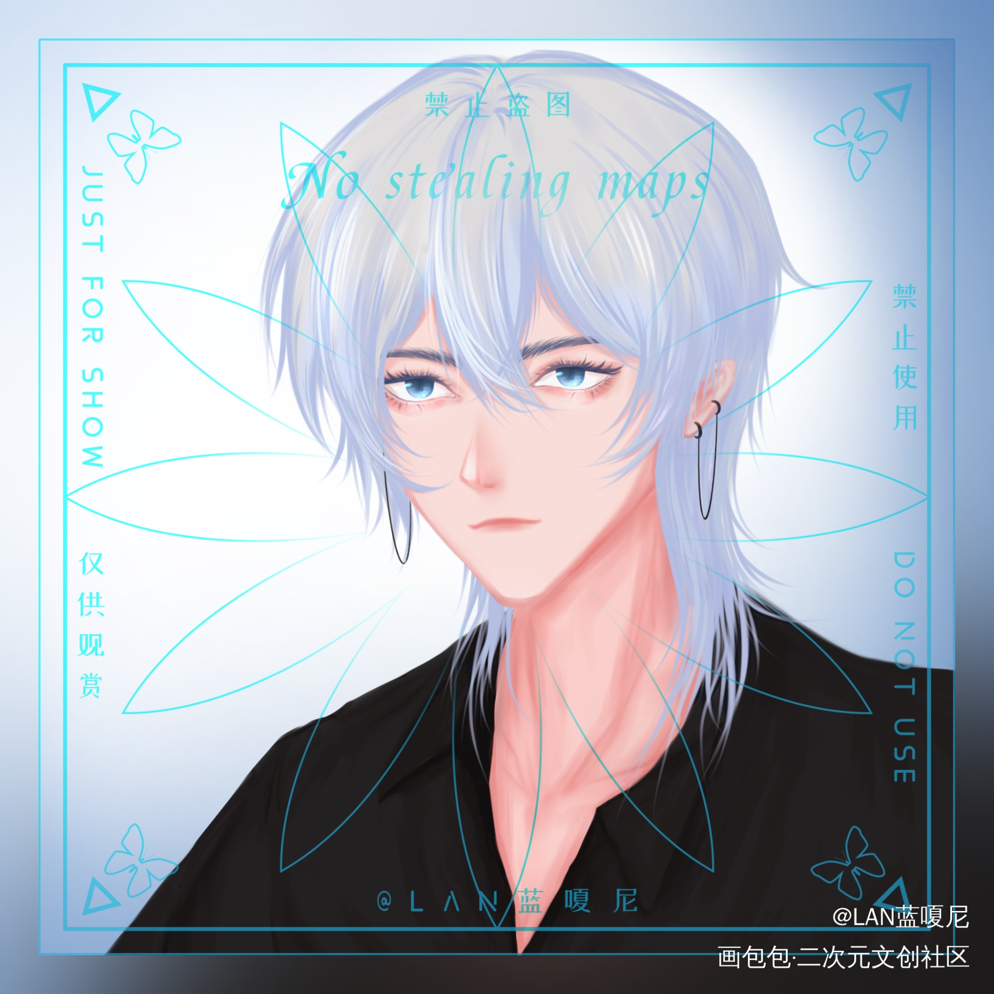 《营业》_板绘涂厚涂头像付费委托头像约稿绘画oc绘画作品