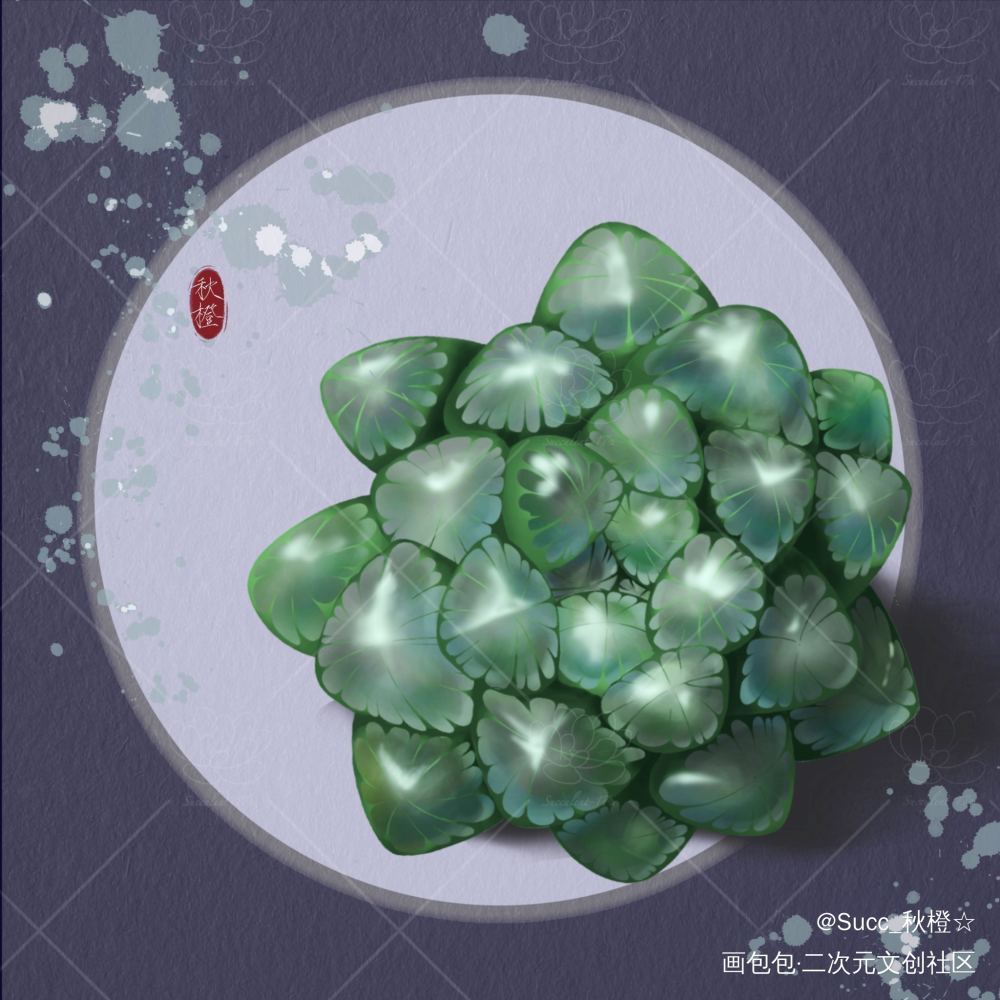 春日多肉第二弹_procreate绘画作品