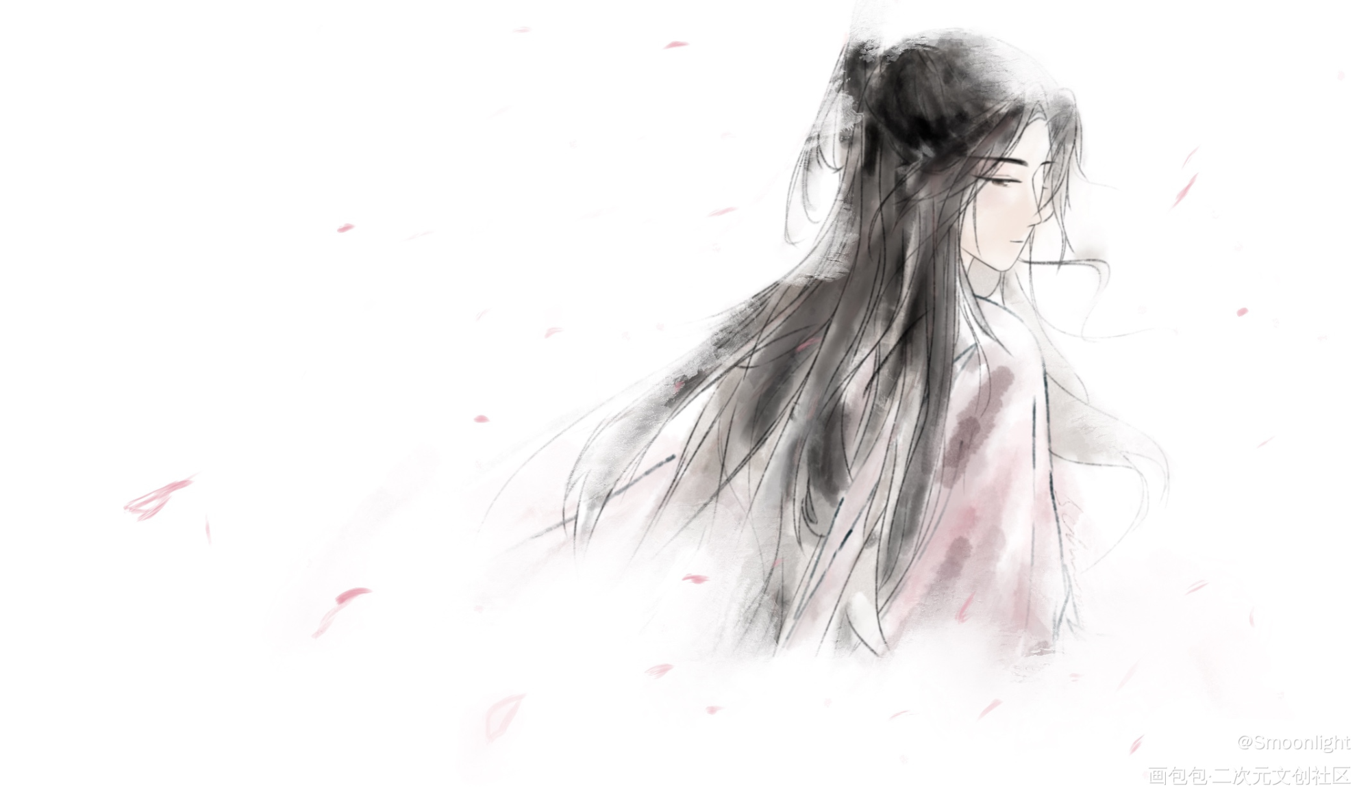 批量产楚晚宁啦_二哈和他的白猫师尊楚晚宁板绘涂绘画作品