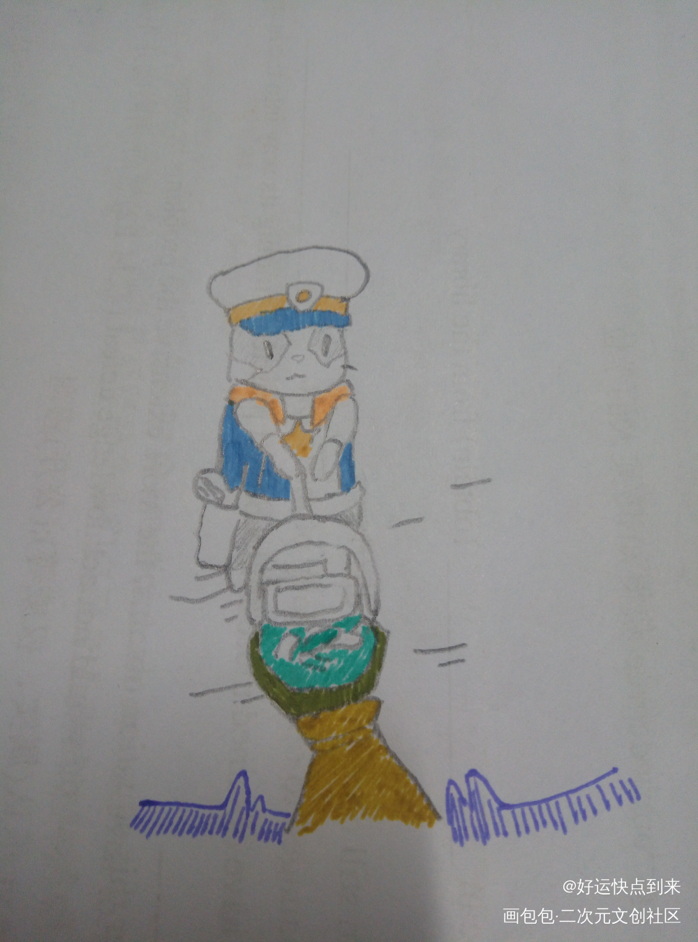_手绘Q版动物绘画作品