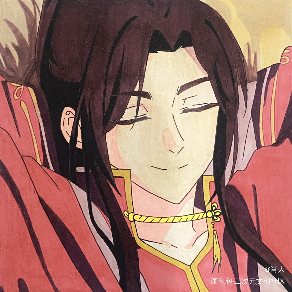 与君相逢_天官赐福花城临摹绘画作品