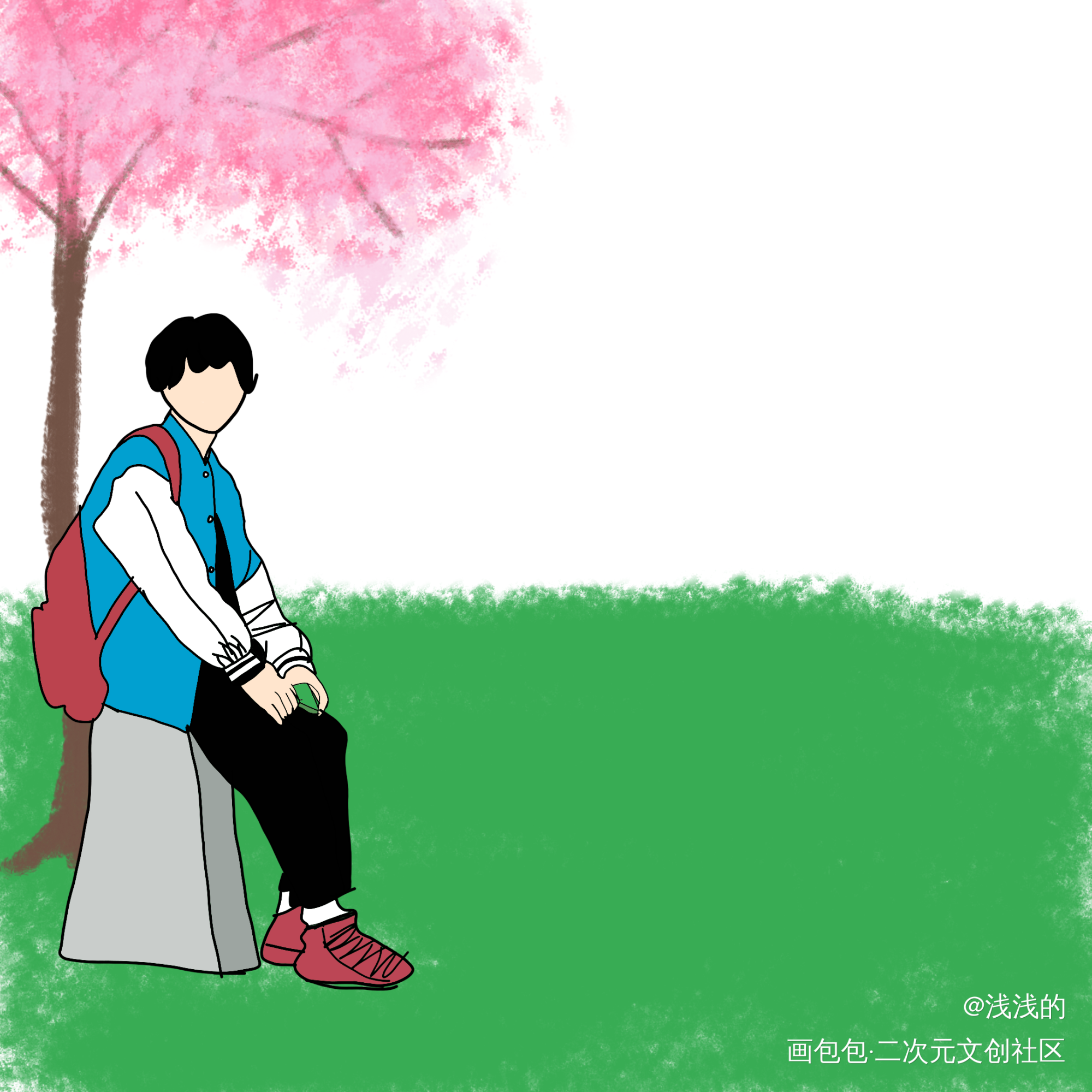 春_手绘绘画作品