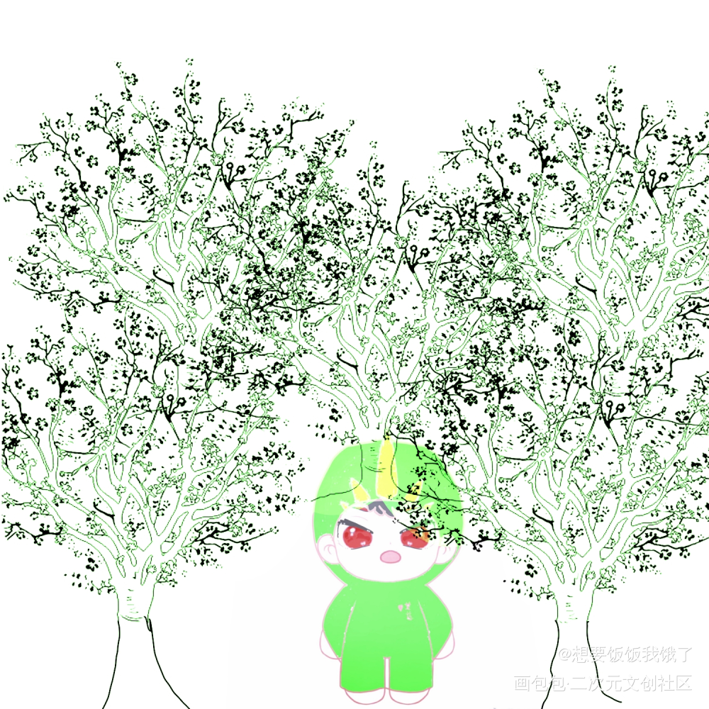 等楚慈到来_提灯看刺刀摸鱼页绘画作品