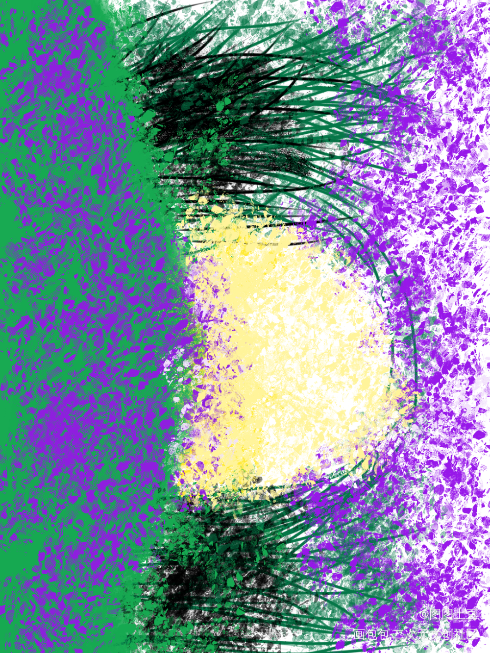 紫藤花_唤醒春日主题打卡绘画作品