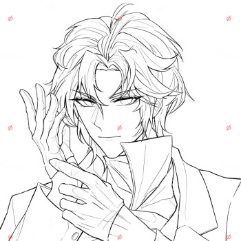 时空中的绘旅人罗夏约稿绘画作品