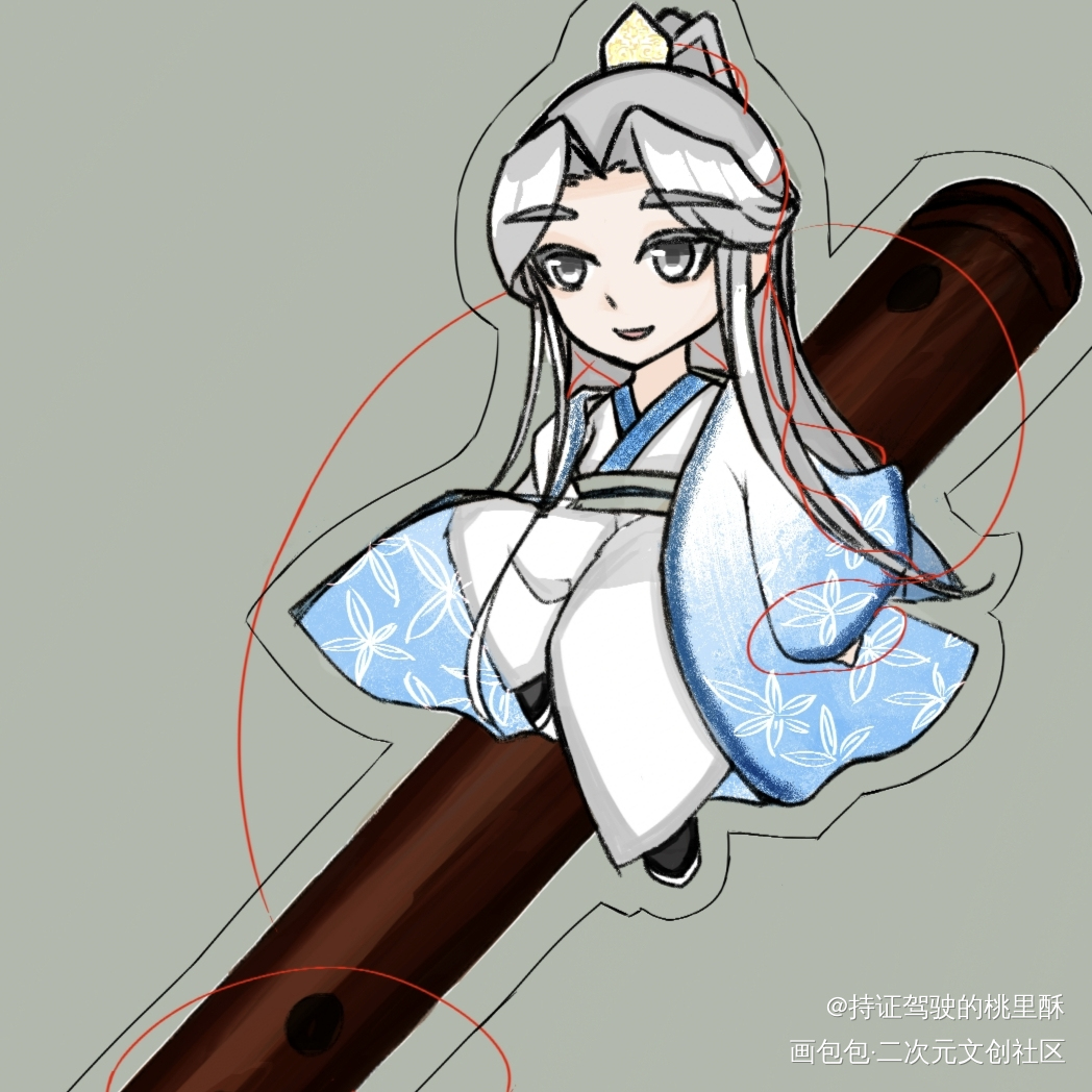 缘_穿成高危职业之师尊沈奉雪牧谪沈顾容绘画作品
