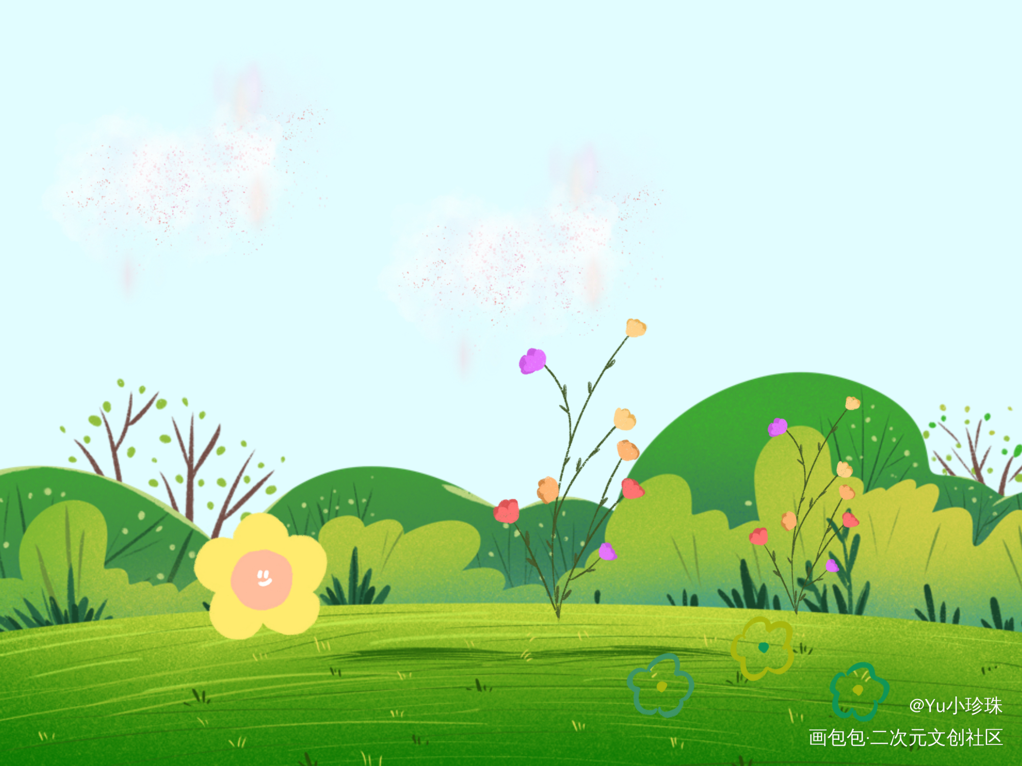 春天_春天绘画作品
