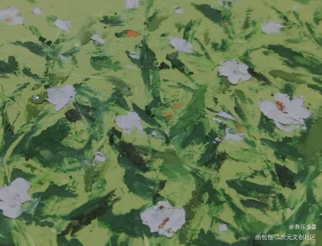 小白花_风景绘画作品