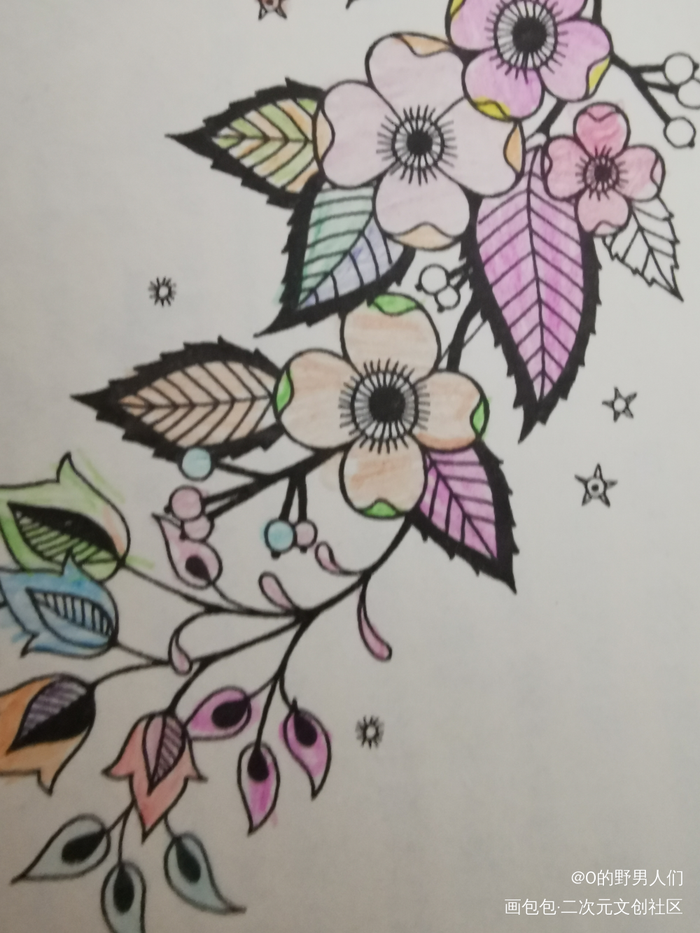 花花_唤醒春日主题打卡绘画作品