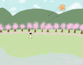 放风筝_绘画作品