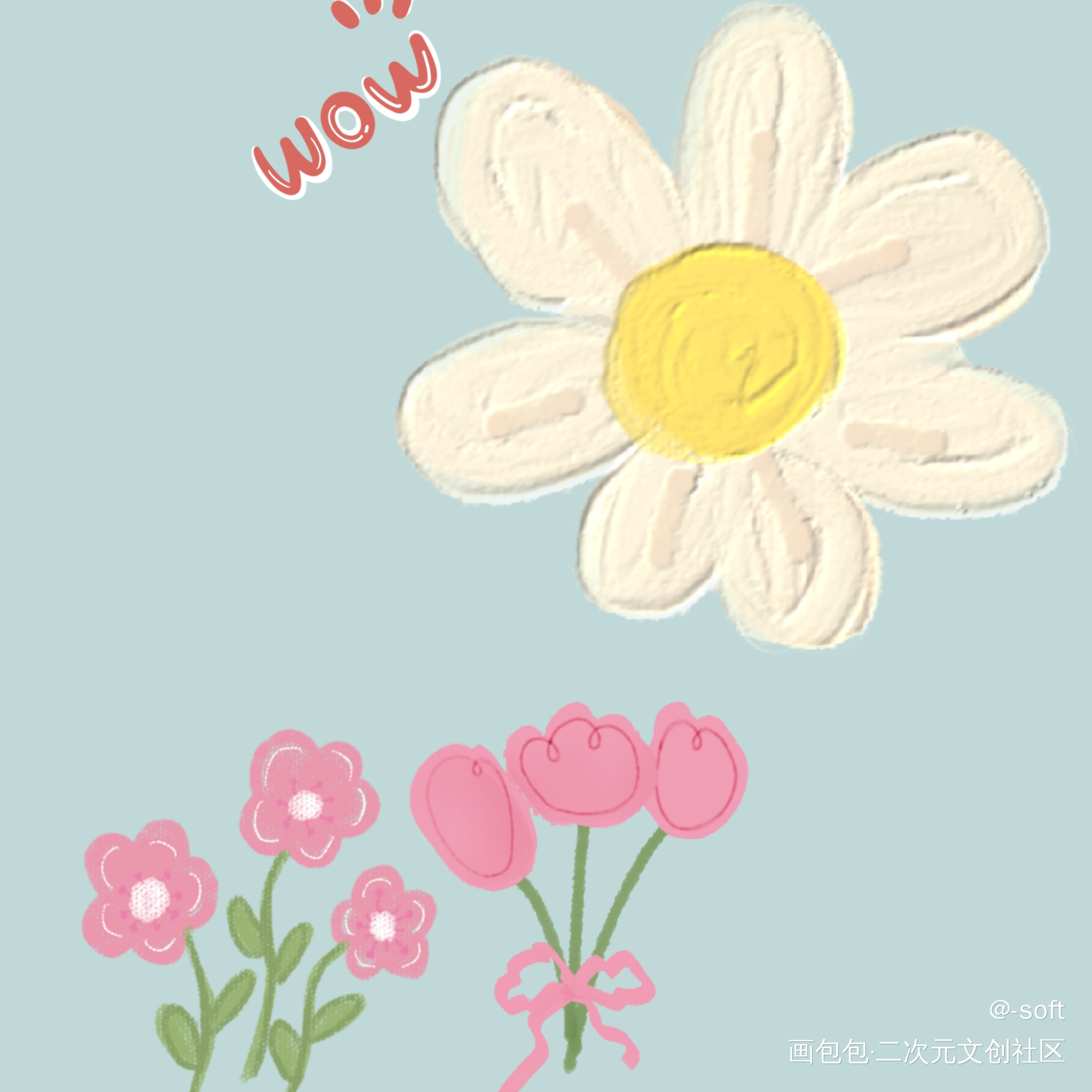 _唤醒春日主题打卡绘画作品