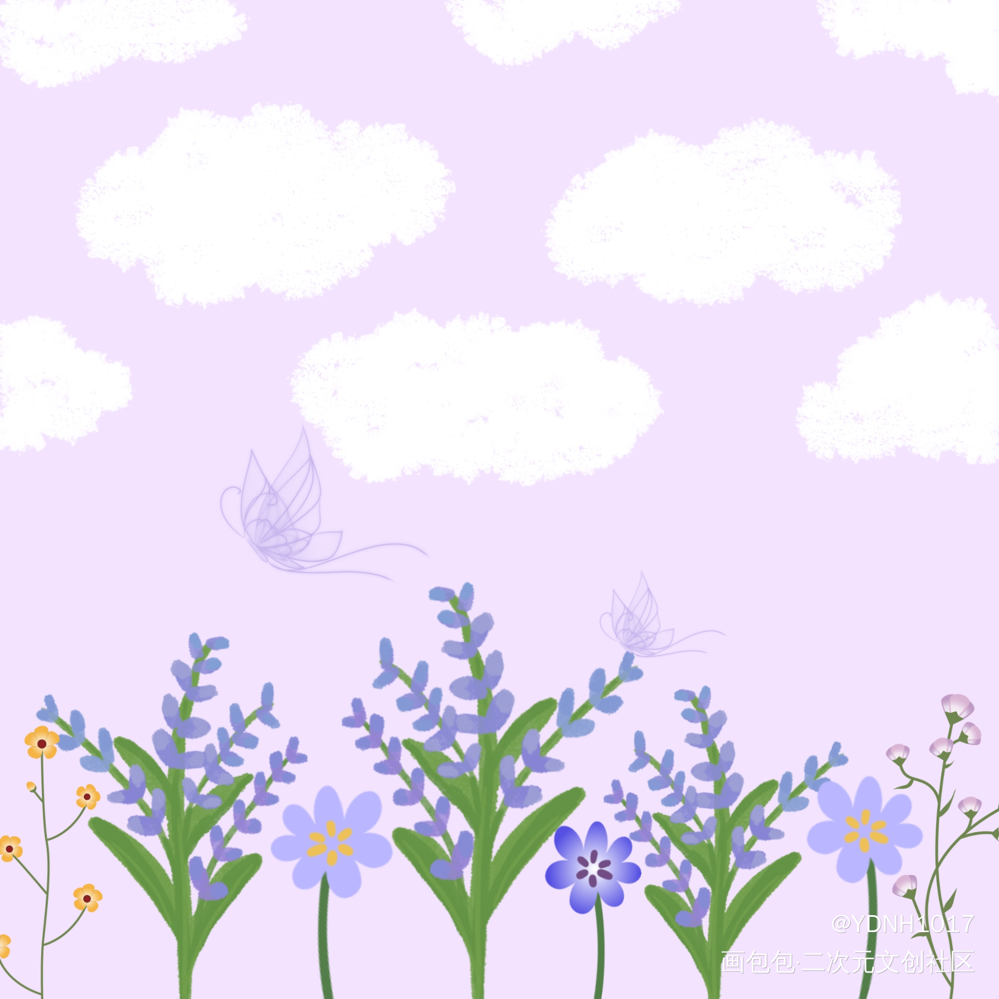 春日12_手绘绘画作品