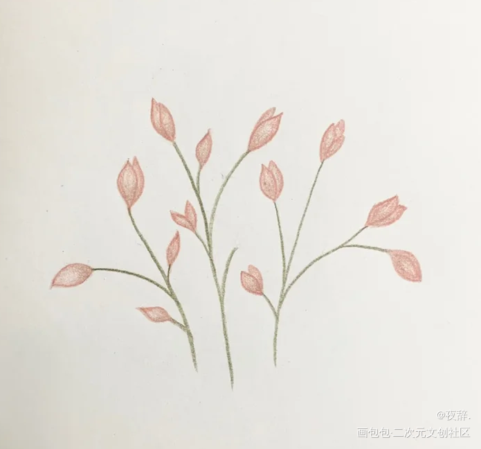 小花束_手绘绘画作品