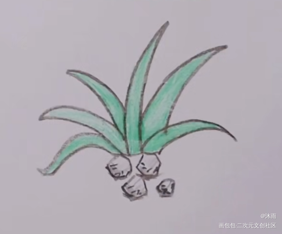 小草_手绘绘画作品