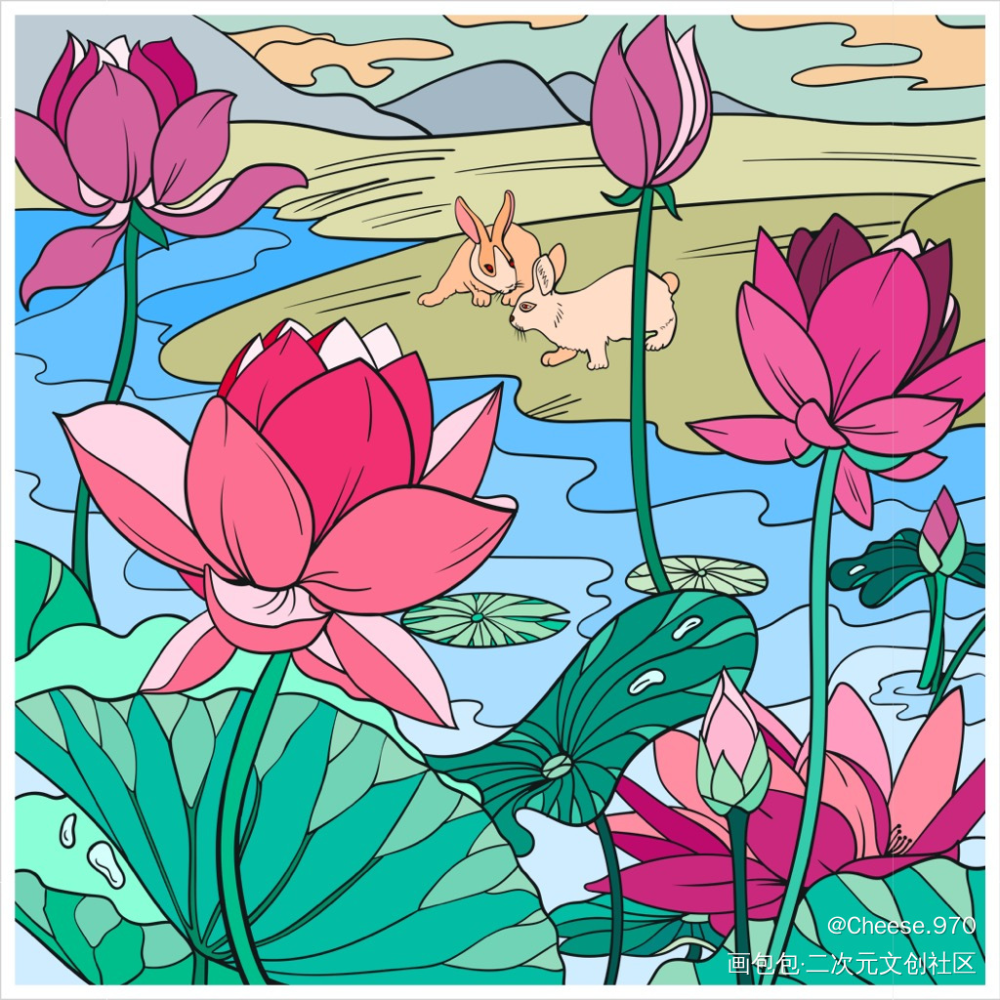 _摸鱼页绘画作品