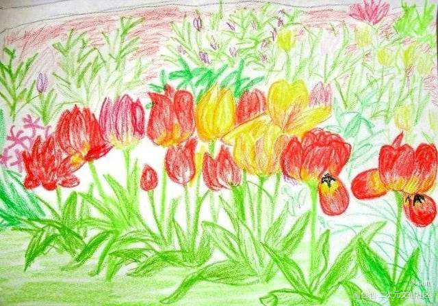 _唤醒春日主题打卡绘画作品