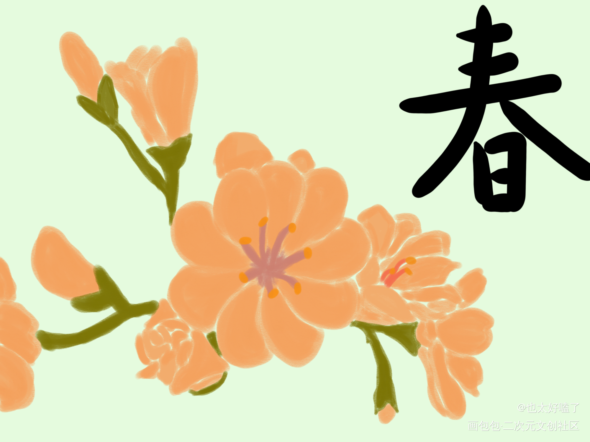 花花_手绘绘画作品