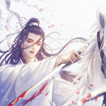 柿子～_雪中悍刀行古风插画徐凤年张若昀摸鱼板绘绘画作品