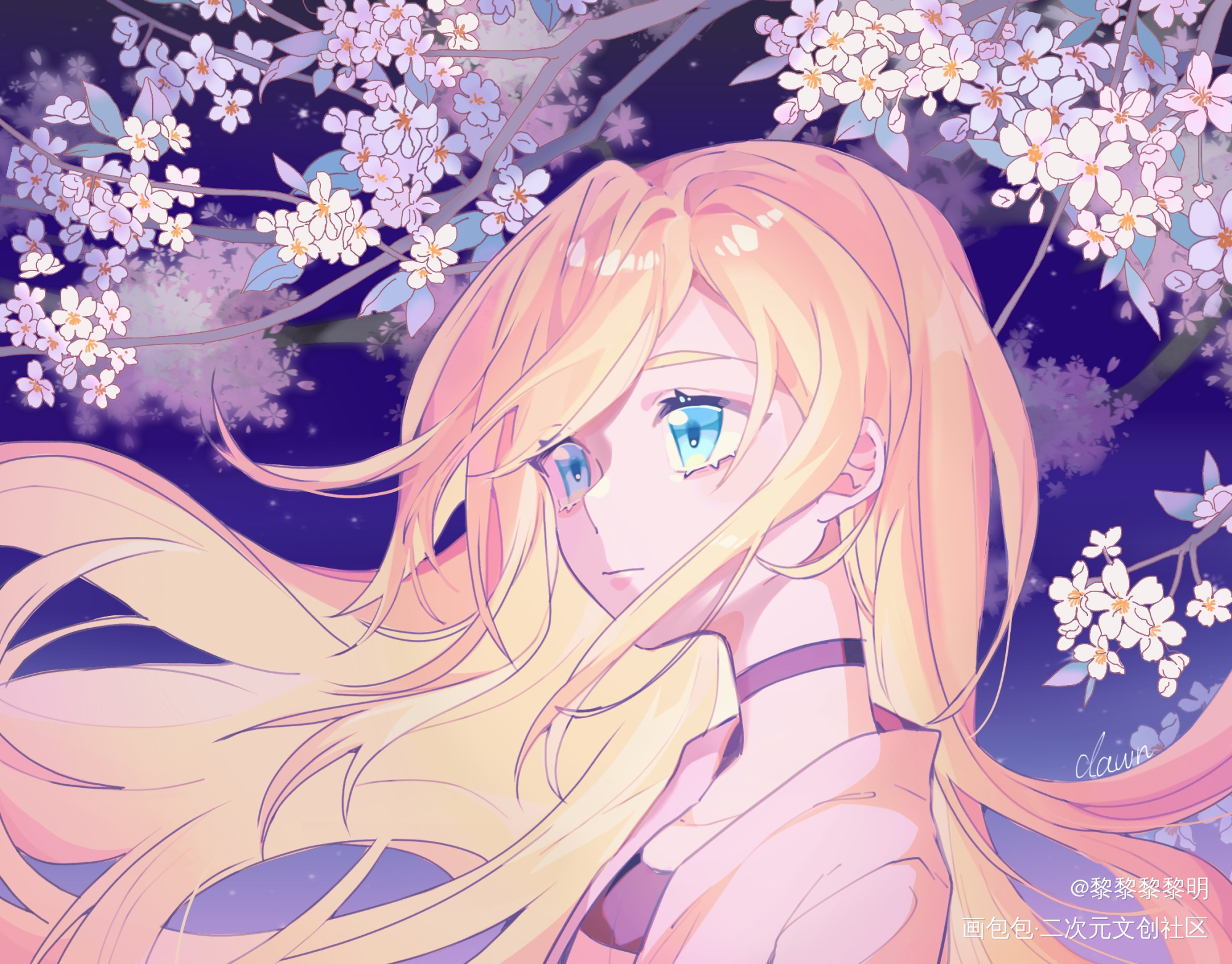 画了Ray_杀戮天使平涂日系同人绘画作品
