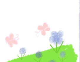 蝴蝶画画_绘画作品
