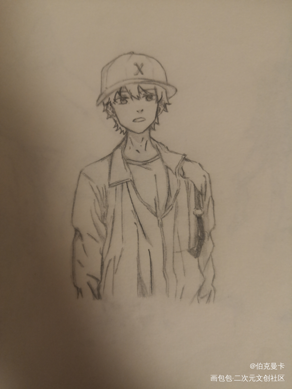 每日一摸(｡･ω･｡)ﾉ♡_铅笔摸鱼绘画作品