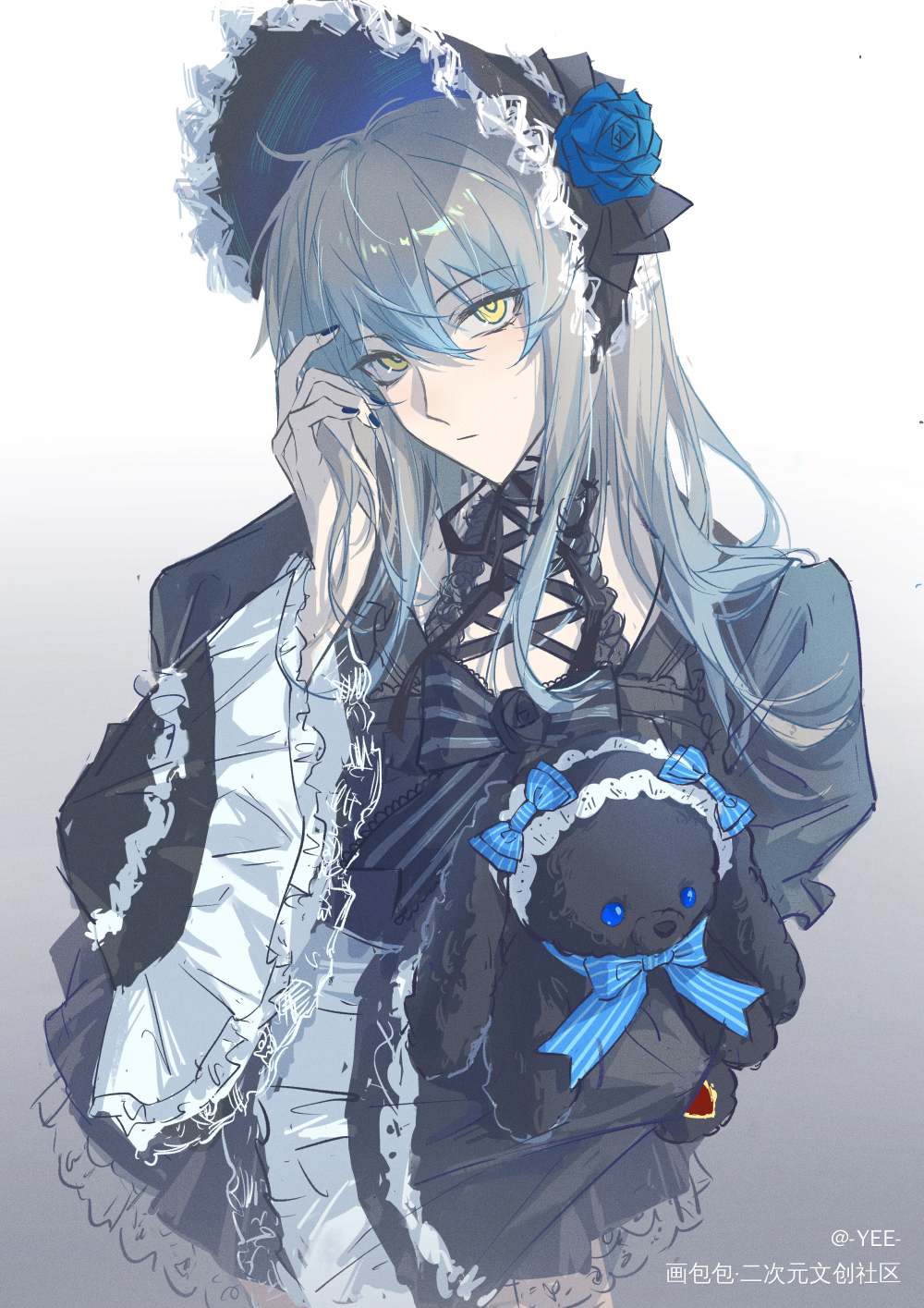 Lolita Ike_彩虹社luxiemikeevelandVtuber绘画作品