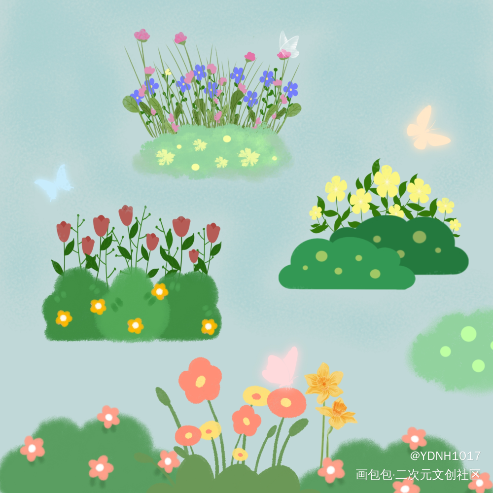 春日13_指绘绘画作品