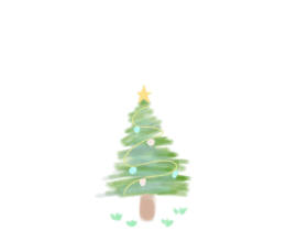 圣诞树_绘画作品