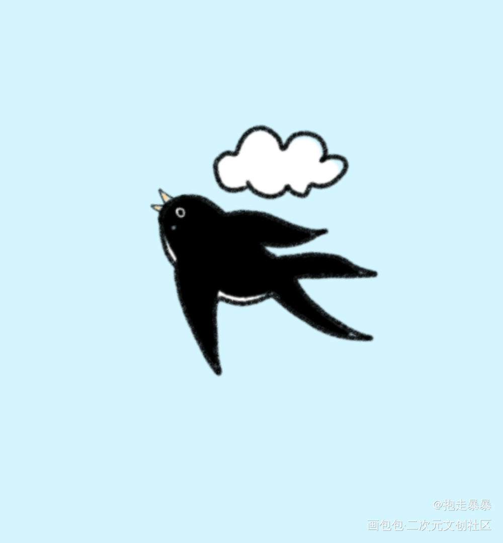 燕子~_唤醒春日主题打卡绘画作品