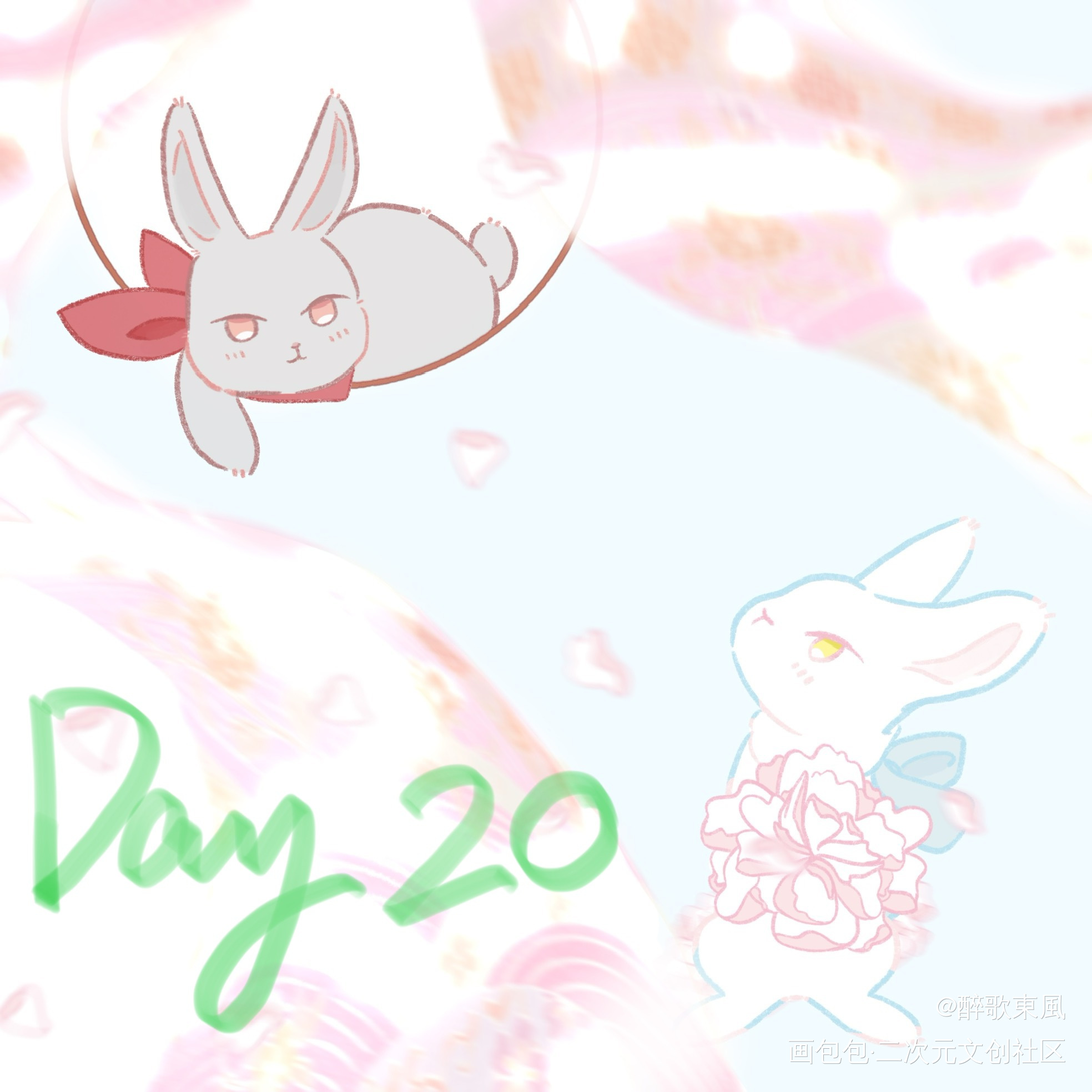 【活动打卡】Day 20_魔道祖师忘羡蓝忘机魏无羡墨香铜臭绘画作品